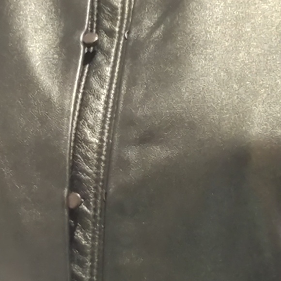 Worth. Metallic Leather Jacket - Picture 6 of 8
